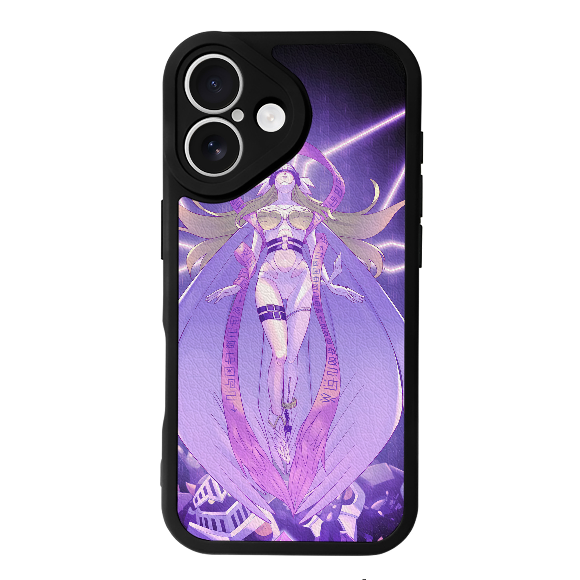 （画像用） Digimon デジタルモンスター/デジモン 【iPhone 16シリーズ対応】シリコンスマホケース（レザー調） 材質：シリコン